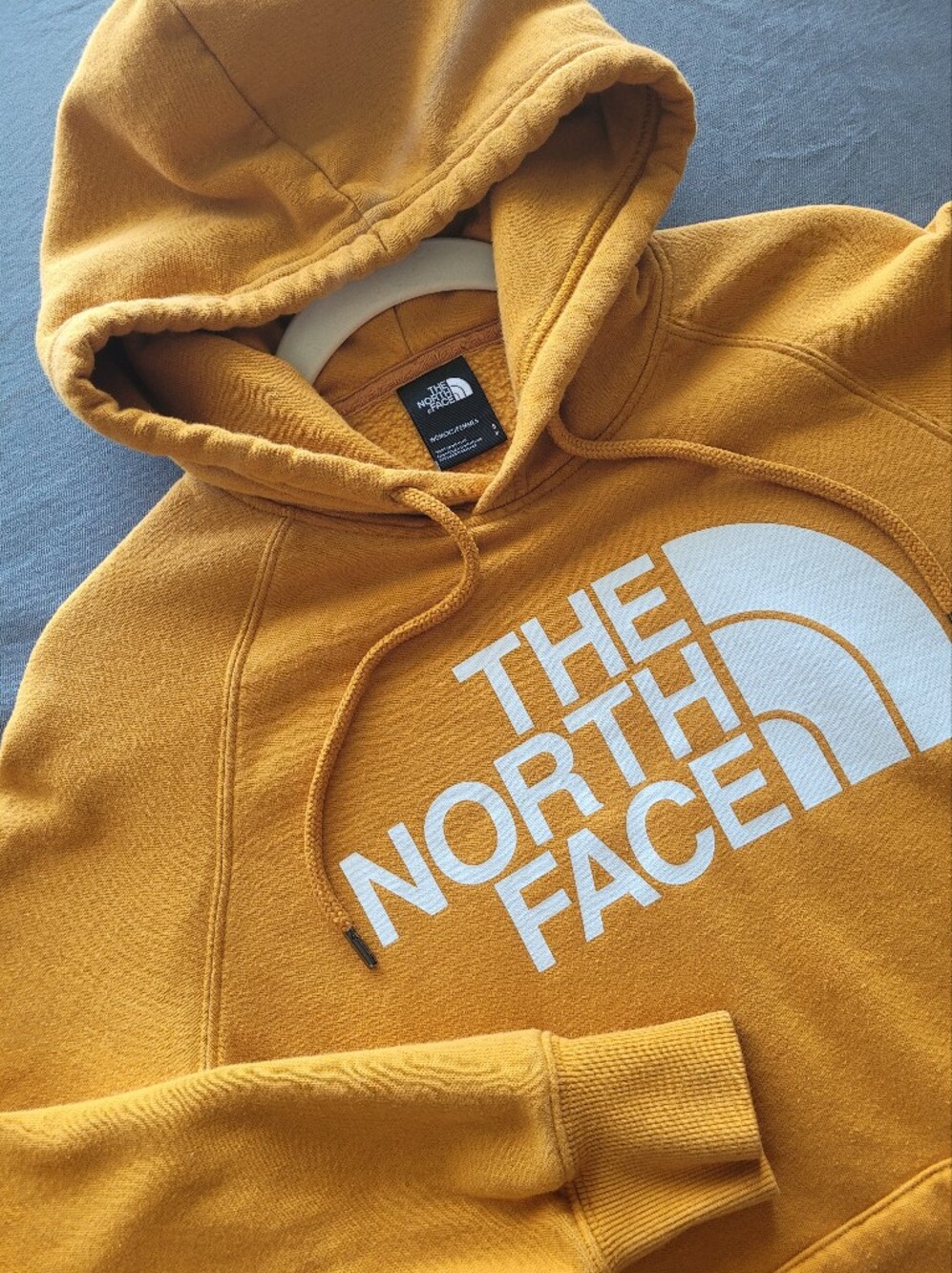 The North Face Women's Half Dome Hoodie Mustard Yellow Small Gorpcore